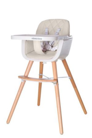 Kikka Boo Woody 2 σε 1 Μετατρεπόμενη Παιδική Καρέκλα Φαγητού - Beige (31004010081)