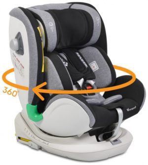 Cangaroo General 0-36 kg I-SIZE Παιδικό Κάθισμα Αυτοκινήτου 360 ° περιστροφή - Grey (3801005150243)