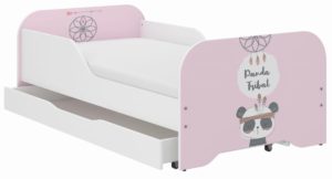 Παιδικό Κρεβάτι Miki 160 x 80 cm με Συρτάρι + Δώρο Στρώμα - Panda