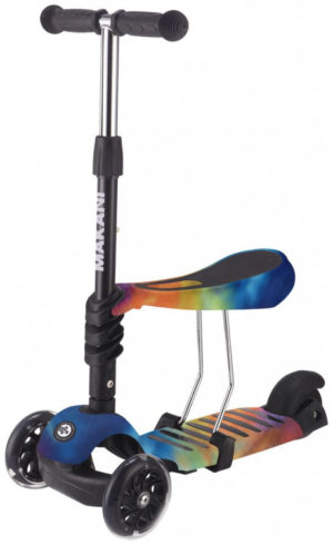 Kikka boo Scooter 3 in 1 Ride and Skate Παιδικό Πατίνι με 3 Τροχούς & Κάθισμα Rainbow 31006010092