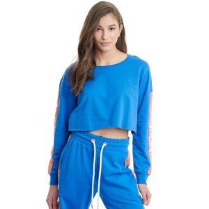 BodyTalk Γυναικεία cropped μπλούζα 1211-900220-POND Blue
