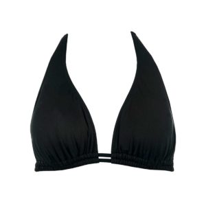 Apple Μαγιό Bikini Τοπ C/D-Cup Δετό Χωρίς Μπανέλα - Μαύρο