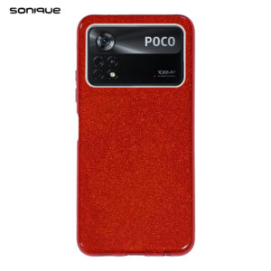 Θήκη Σιλικόνης Sonique Shiny για Xiaomi - Sonique - Κόκκινο - Poco X4 Pro 5G