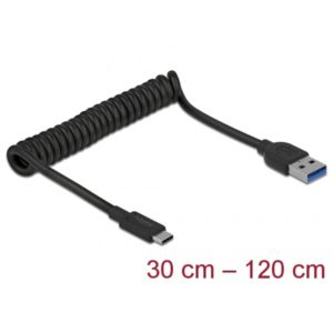 Delock Delock USB-C 3 > USB-A 3.1 M/M Coiled 1.2m (85349)