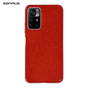 Θήκη Σιλικόνης Sonique Shiny για Xiaomi - Sonique - Κόκκινο - POCO M4 Pro 5G, Redmi Note 11s 5g