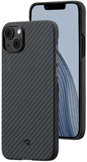 Pitaka Pitaka MagEZ Case 3 - MagSafe Θήκη Aramid Fiber Body Apple iPhone 14 Plus - 1.05mm - 1500D - Black / Grey / Twill (KI1401M)