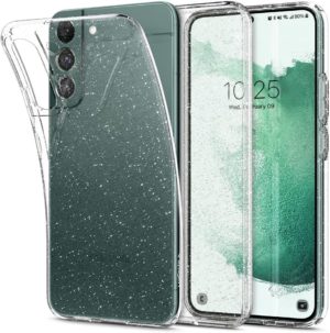 Spigen Spigen Θήκη Σιλικόνης Liquid Crystal Glitter - Samsung Galaxy S22 5G - Crystal Quartz (ACS03985)