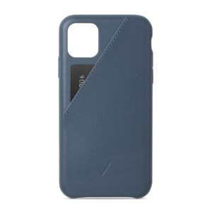 Native Union Clic Card Case Δερμάτινη Θήκη - Blue για iPhone 11 Pro Max (200-107-610)