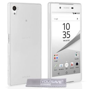 YouSave Accessories Θήκη σιλικόνης διάφανη για Sony Xperia Z5 Compact by YouSave και screen protector