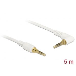Delock Delock Stereo Cable 3.5mm 3pin Angled 5m White (85573)