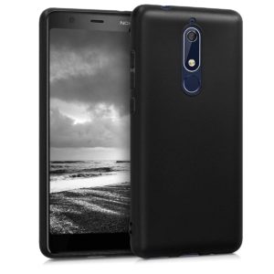 KW Θήκη σιλικόνης μαύρη matte για Nokia 5.1(2018) by KW ( 200-103-050)