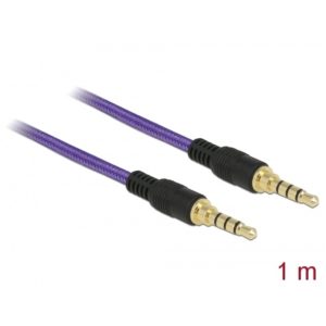 Delock Delock Stereo Cable 3.5mm 4pin 2m Purple (85599)