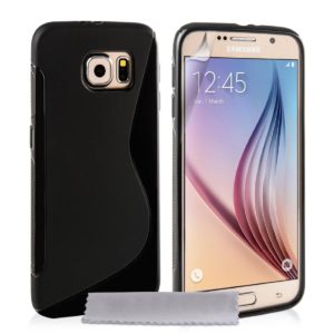YouSave Accessories Θήκη σιλικόνης για Samsung Galaxy S6 μαύρη by YouSave και δώρο screen protector