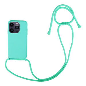 My Colors Θήκη Σιλικόνης με Κορδόνι CarryHang Apple - My Colors - Γαλάζιο - iPhone 14 Pro