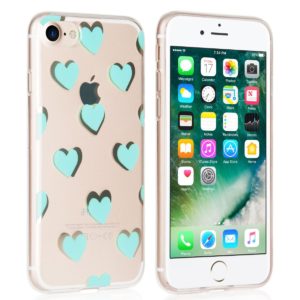 YouSave Accessories Θήκη σιλικόνης για iPhone 7 hearts by YouSave Accessories και screen protector (200-101-639)