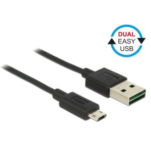 Delock Delock EASY USB-A 2.0 Male > EASY Micro USB Male 1m (83844)