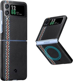 Pitaka Pitaka Fusion Weaving MagEZ Case 3 - MagSafe Θήκη Aramid Fiber Body Samsung Galaxy Z Flip4 - 0.95mm - 600D - Rhapsody (FRFLIP4)