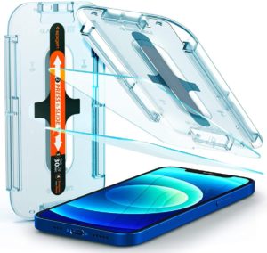 Spigen Spigen Tempered Glass GLAS.tR EZ Fit - Αντιχαρακτικό Γυαλί Οθόνης Apple iPhone 12 / 12 Pro - 2 Τεμάχια (AGL01801)