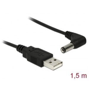 Delock Delock USB Power Cable > DC 5.5 x 2.1 mm 90° 1.5m (83578)