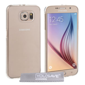 YouSave Accessories Θήκη σιλικόνης για Samsung Galaxy S6 διάφανη Ultra Thin by YouSave και δώρο screen protector