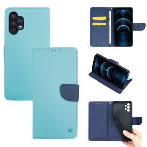 Sonique Θήκη Βιβλίο Sonique Trend Book για Samsung - Sonique - Σιέλ / Σκούρο Μπλε - Samsung Galaxy A32 5G