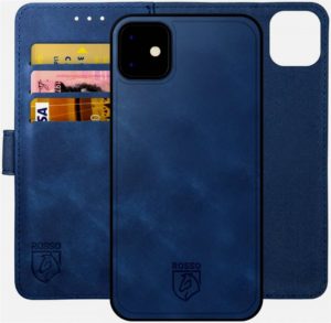 Rosso Rosso Element 2 in 1 - PU Θήκη Πορτοφόλι Apple iPhone 12 / 12 Pro - Blue (8719246321429)