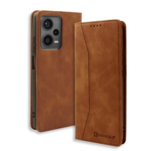 Bodycell Bodycell Book Case Pu Leather Xiaomi Note 12 5G Brown (04-01147)