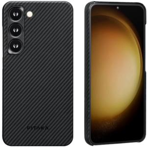 Pitaka Pitaka MagEZ Case 3 - MagSafe Θήκη Aramid Fiber Body Samsung Galaxy S23 Plus - 0.95mm - 600D - Black / Grey / Twill (KS2301S)