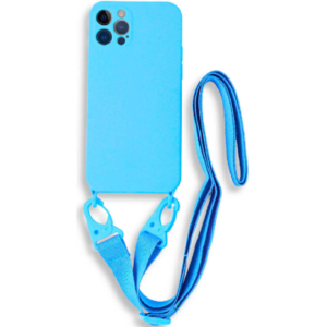 Bodycell Bodycell Θήκη Σιλικόνης με Λουράκι Λαιμού - Apple iPhone 13 Pro - Blue (5206015000317)