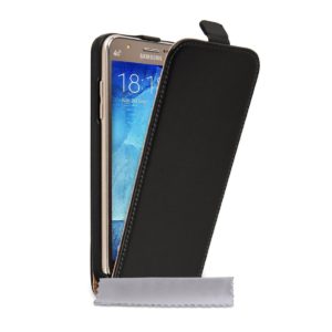 YouSave Accessories Δερμάτινη θήκη για Samsung Galaxy J5 by YouSave μαύρη και δώρο screen protector