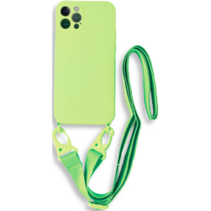 Bodycell Bodycell Θήκη Σιλικόνης με Λουράκι Λαιμού - Apple iPhone 13 Pro - Green (5206015000324)
