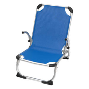 Καρέκλα Παραλίας Αλουμινίου Με Ψηλή Πλάτη Μπλε 141-9632-1