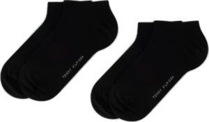 TOMMY HILFIGER Tommy Hilfiger γυναικείες κάλτσες σοσόνια (2τμχ) 2pack βαμβακερά 343024001 200 - BLACK