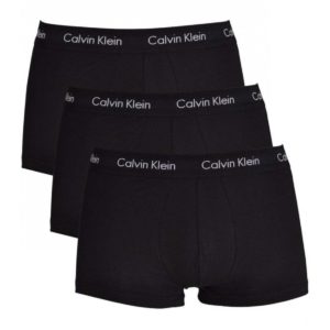 CALVIN KLEIN Calvin Klein ανδρικά βαμβακερά 3pack boxers μαύρα,κανονική γραμμή,95%cotton 5%elastane U2664G-XWB - ΜΑΥΡΟ