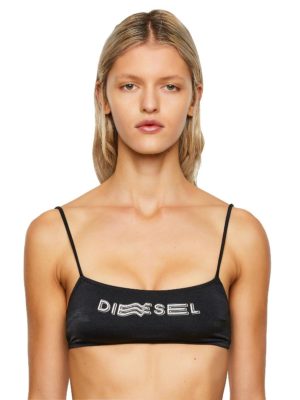 DIESEL Diesel γυναικείο μαγιό τοπ μπουστάκι χωρίς επένδυση,κανονική γραμμή,100%polyesterΑ02048-0ΙΒΑΙ-900 - ΜΑΥΡΟ