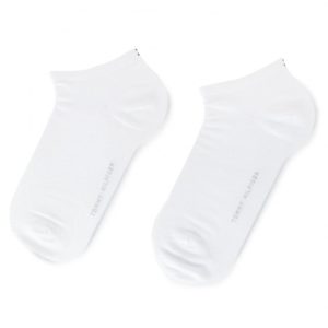TOMMY HILFIGER Tommy Hilfiger γυναικείες κάλτσες σοσόνια (2τμχ) 2pack βαμβακερά σε λευκό χρώμα 343024001 300 - WHITE