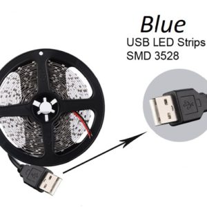 USB Ταινία Strip LED Blue SMD 3528 DC5V 100 cm,