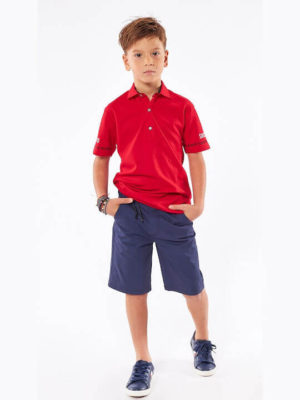 Παιδική Μπλούζα Πόλο Αγόρι Hashtag 238718 Κόκκινο