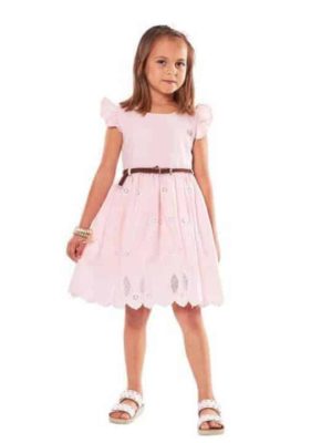 Εβίτα Φόρεμα για Κορίτσι με ζώνη 238221 Ροζ