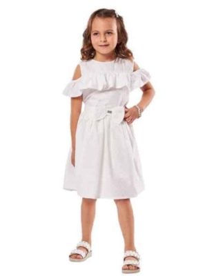 Εβίτα 238220 Παιδικό Φόρεμα λευκό