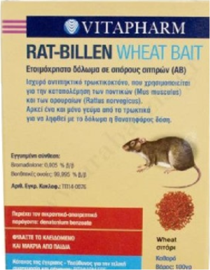 RAT-BILLEN WHEAT BAIT 100GR