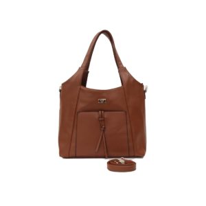 Γυναικεία τσάντα ώμου από οικολογικό δέρμα κωδ. 9716 | 19V69 Italia - CAMEL