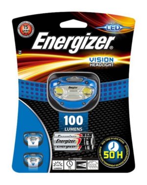 Φακός Κεφαλής Energizer Vision 2 Led 200 Lumens με Μπαταρίες AAA 3 Τεμ. Μπλέ