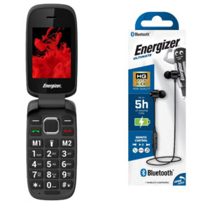 Energizer Classic E20+ 32MB/2GB Dual Sim 2G 2.4 + Bluetooth Earphones Energizer CIBT20BK2