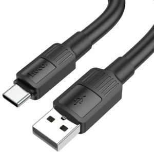 Καλώδιο σύνδεσης Hoco X84 Solid USB σε USB-C 3A Μαύρο 1m Υψηλής Αντοχής