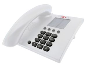 Σταθερό Ψηφιακό Τηλέφωνο Noozy Phinea N28 Λευκό με Εργονομικό Σχεδιασμό