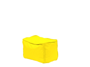 Πουφ Παραλίας Funky Σκαμπό Β Κίτρινο 68x45x40hcm Poofomania 10160-Κ14