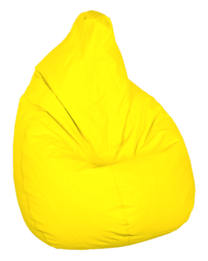 Πουφ Παραλίας Αχλάδι Β Κίτρινο Ø68x80cm Poofomania 10138-Κ14