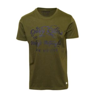 71493-16 Ανδρικό T-shirt με τύπωμα - Χακί - Χακί