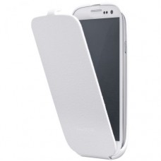 ANYMODE ΔΕΡΜΑΤΙΝΗ ΘΗΚΗ Samsung Original Flip Case for i9300 White (EU Blister) etuismgs3w
